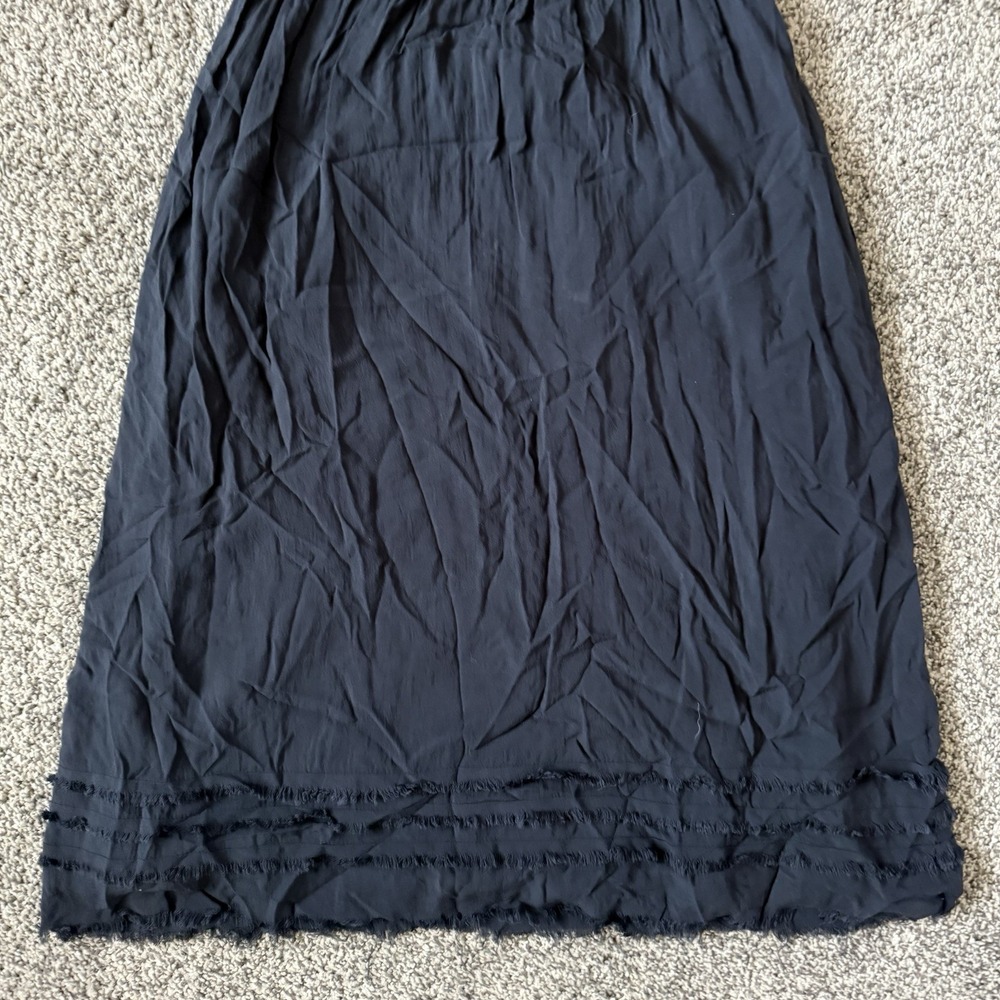 Maeve Small Navy Sleeveless Lined Rayon Elegant Dress Boho Slinky - Picture 3 of 8